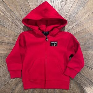 NWT Polo Ralph Lauren Little Boys 1992 Fleece Full-Zip Hoodie Red Size 2